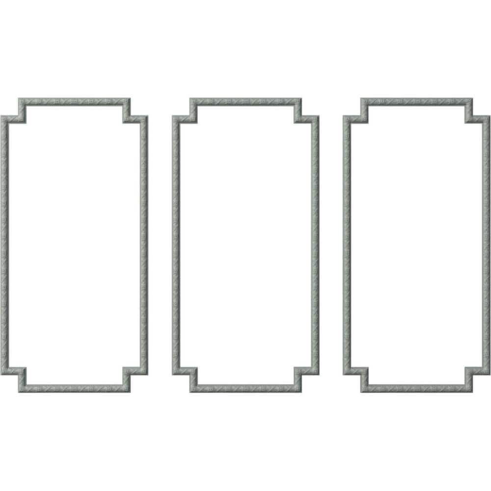 Sellek 31"W x 62"H Gray Urethane Panel Moulding Kit