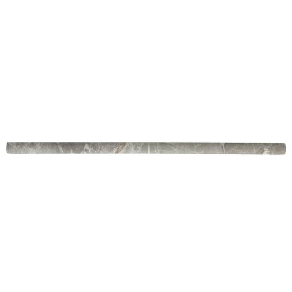Daltile Hamilton Storm 1/2 in. x 12 in. Ceramic Wall Jolly Trim Tile (0.04 sq. ft. / piece)