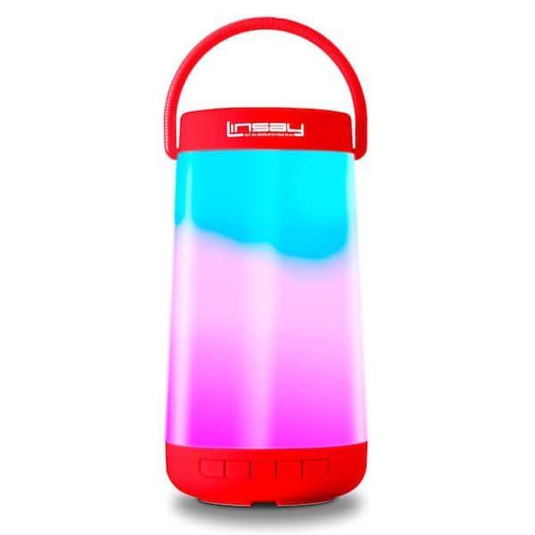 Led Light Party Show Bluetooth Speaker Indoor/Outdoor, Red