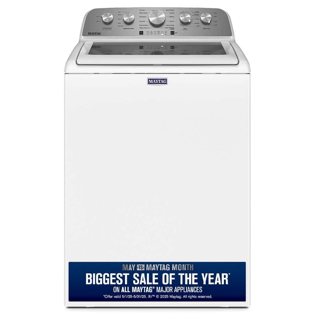 4.8 cu. ft. Top Load Washer in White with Extra Power