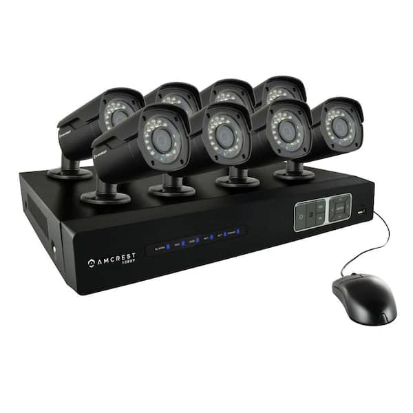 Amcrest 8-Channel 720p HDCVI 2TB DVR Security Camera System with 8 x 1.0 MP Bullet Cameras