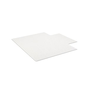 EverLife Chair Mat for Flat Pile Carpet, 36"x 48" with Lip, Clear