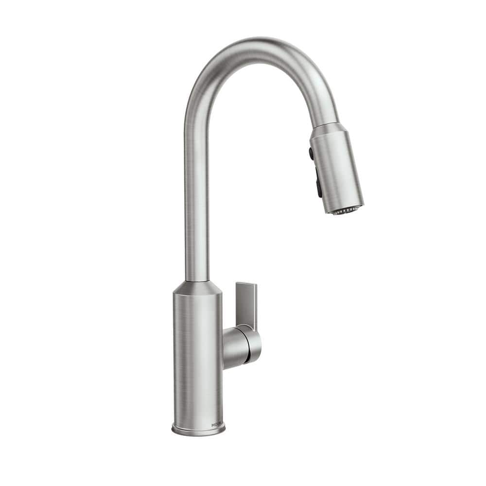 Brushed Nickel Single-Handle Pull-Out Spray Kitchen Faucet