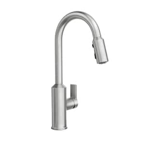 Meena Single-Handle Pull Down Sprayer Kitchen Faucet with Power Clean and Reflex in Spot Resist Brushed Nickel