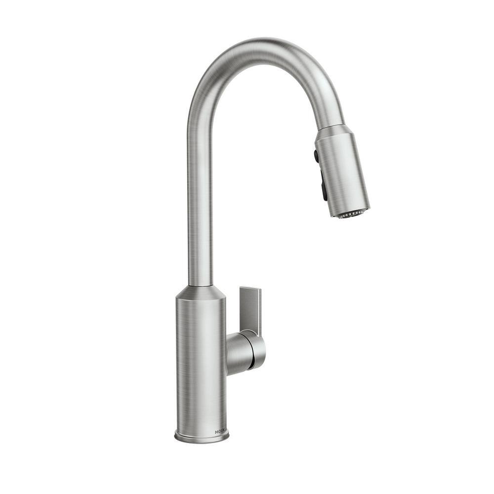 Brushed Nickel Single-Handle Pull-Out Spray Kitchen Faucet
