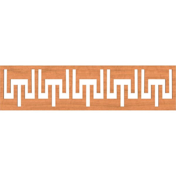 Ekena Millwork Victory Fretwork 0.375 in. D x 47 in. W x 12 in. L Cherry Wood Panel Moulding