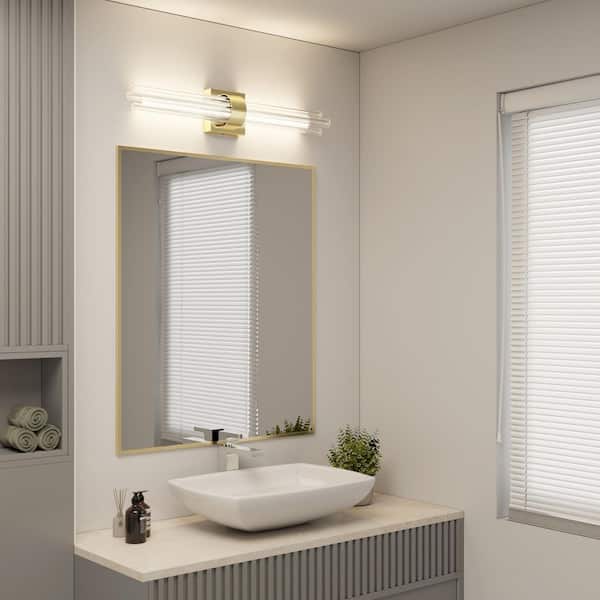 Artika Dorado 27 in. 5CCT 1-Light Gold Integrated LED Vanity Wall Light