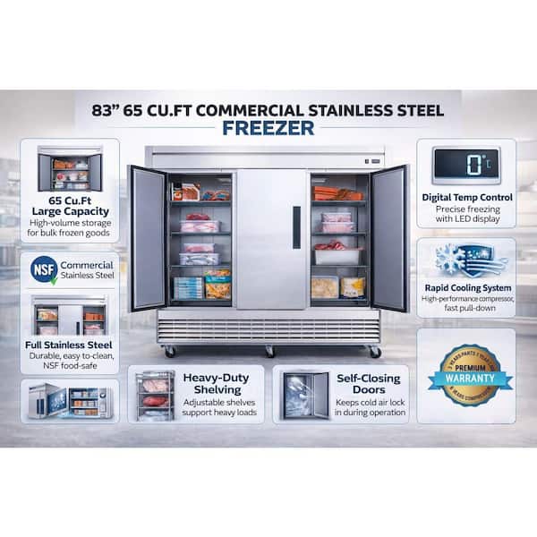 Cooler Depot 83 in. W 65 cu. Ft. Commercial Auto / Cycle Defrost