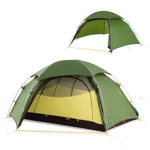 Gymax 3-Person Inflatable Family Tent Camping Waterproof Wind Resistant  with Bag Pump GYM02360 - The Home Depot