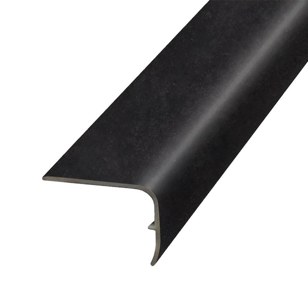 PERFORMANCE ACCESSORIES Ebony 1.32 in. T x 1.88 in. W x 78.7 in. L Vinyl Stair Nose Molding