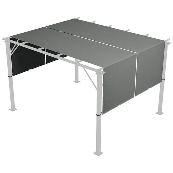 2-Piece Pergola Shade Cover, UV Protection Pergola Canopy Replacement, for 10 ft. x 10 ft. Pergola