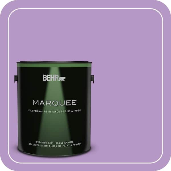 BEHR MARQUEE 1 gal. #660B-5 Atlantic Tulip Semi-Gloss Enamel Exterior Paint & Primer