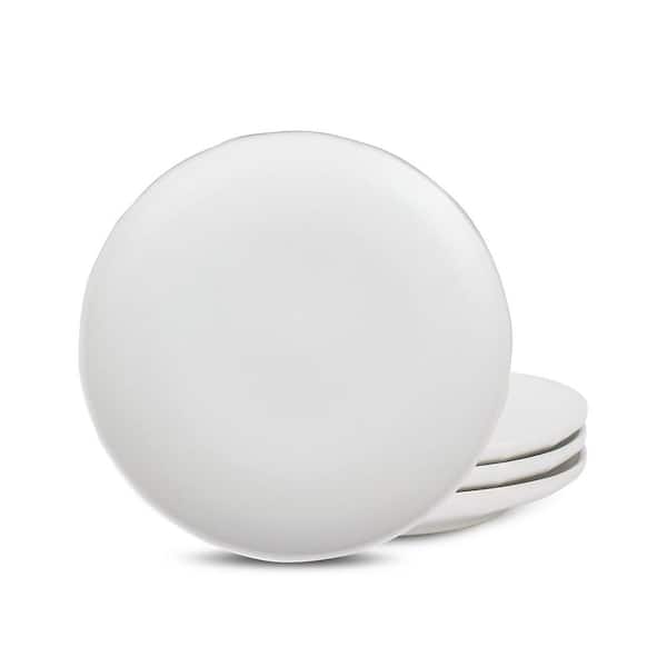 Rio 4-Piece Beige Stoneware Salad Plate Set (Service for 4)