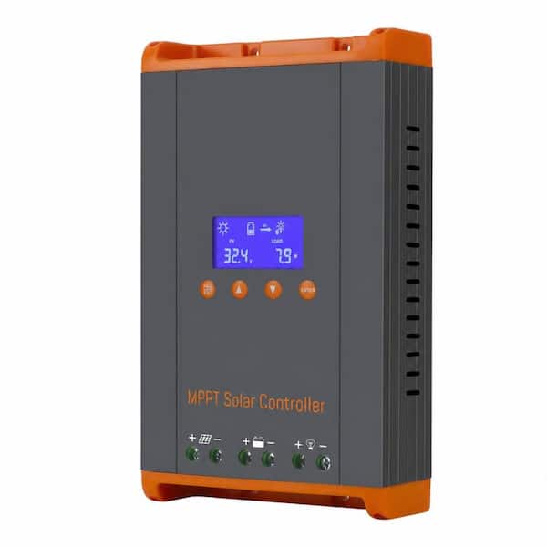 60A MPPT Solar Charge Controller 12V 24V 48V Auto-Detect 160V Max DC Input LCD Display Parallel Ready