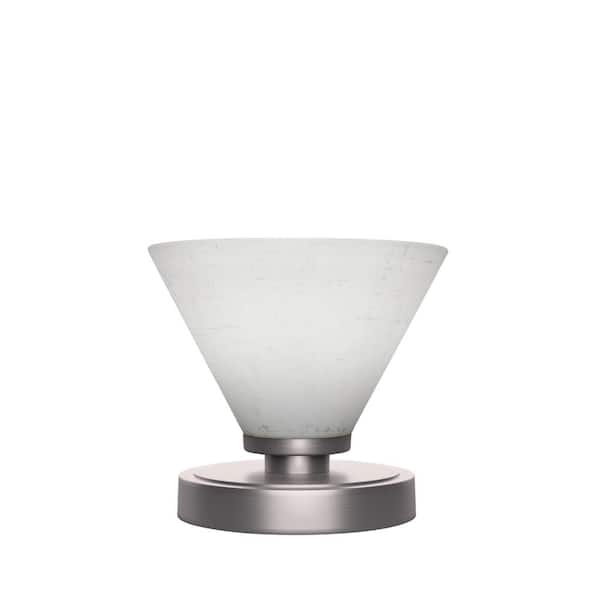 Unbranded Quincy 6.25 in. Graphite Accent Lamp with Glass Shade