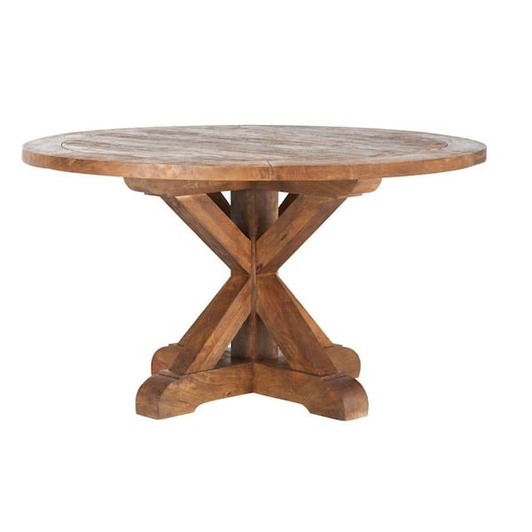 Home Depot Kitchen Table - 46 In Walnut Round Hairpin Leg Dining Table