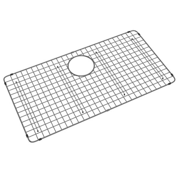 ROHL Forze 15.16 in. L x 29.13 in. W Bottom Grid in Black Stainless Steel