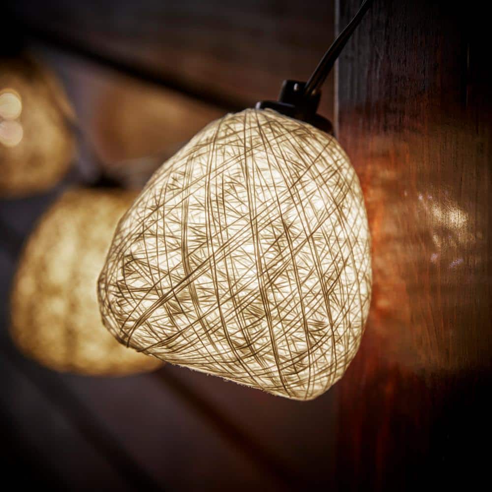 White Warm White LED Outdoor Mini Bulb String Light