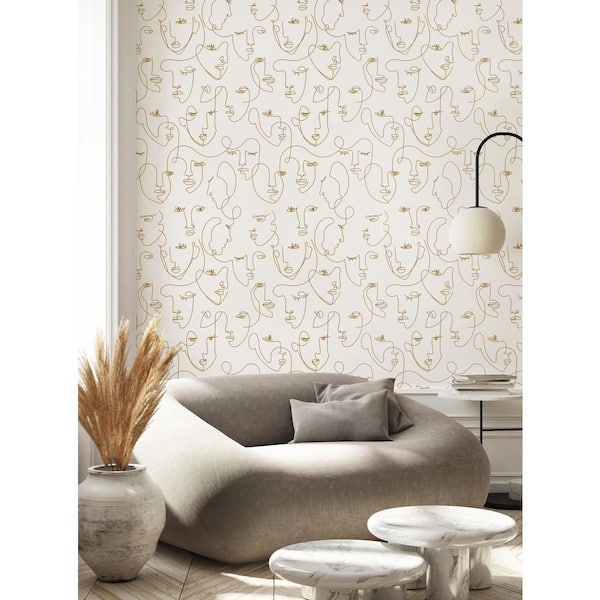 Get Lost in Style with This Gorgeous Beige and White Abstract Maze Wallpaper   Perfect for Creating a Chic and Modern Look in Your Home