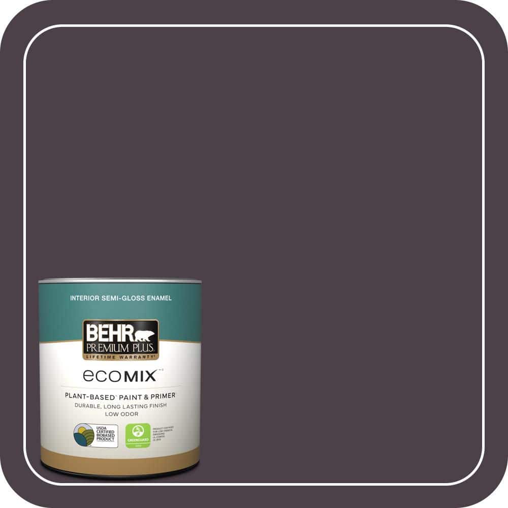 1 qt. #BXC-09 Dark Burgundy Wine Semi-Gloss Enamel EcoMix Plant-Based Interior Paint & Primer price history on PriceWatchPro