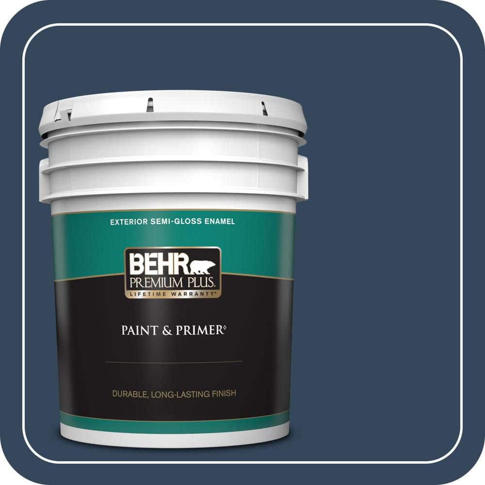 5 gal. #MQ5-54 Compass Blue Semi-Gloss Enamel Exterior Paint & Primer price history on PriceWatchPro