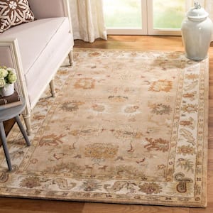 Bergama Taupe/Ivory Doormat 2 ft. x 3 ft. Border Area Rug