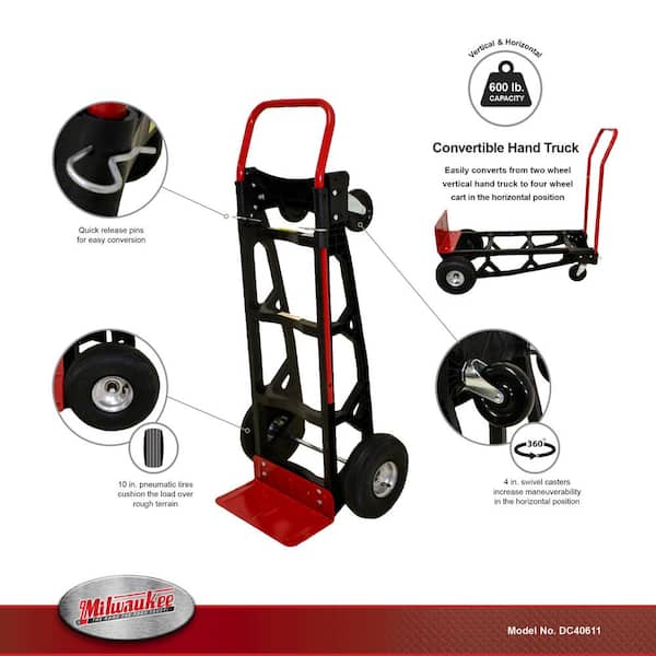 600 lb. Capacity Convertible Truck