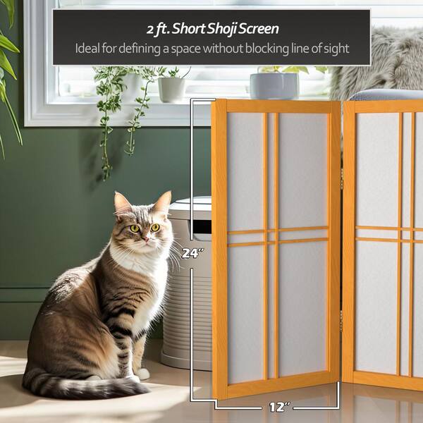 Oriental Furniture 2 ft. Short Desktop Double Cross Shoji