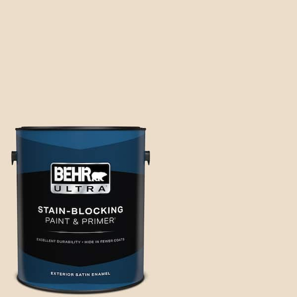 BEHR ULTRA 1 gal. #BWC-22 Lambskin Satin Enamel Exterior Paint & Primer