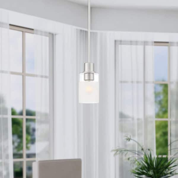 Cedar Lane 1 -Light Brushed Nickel Pendant