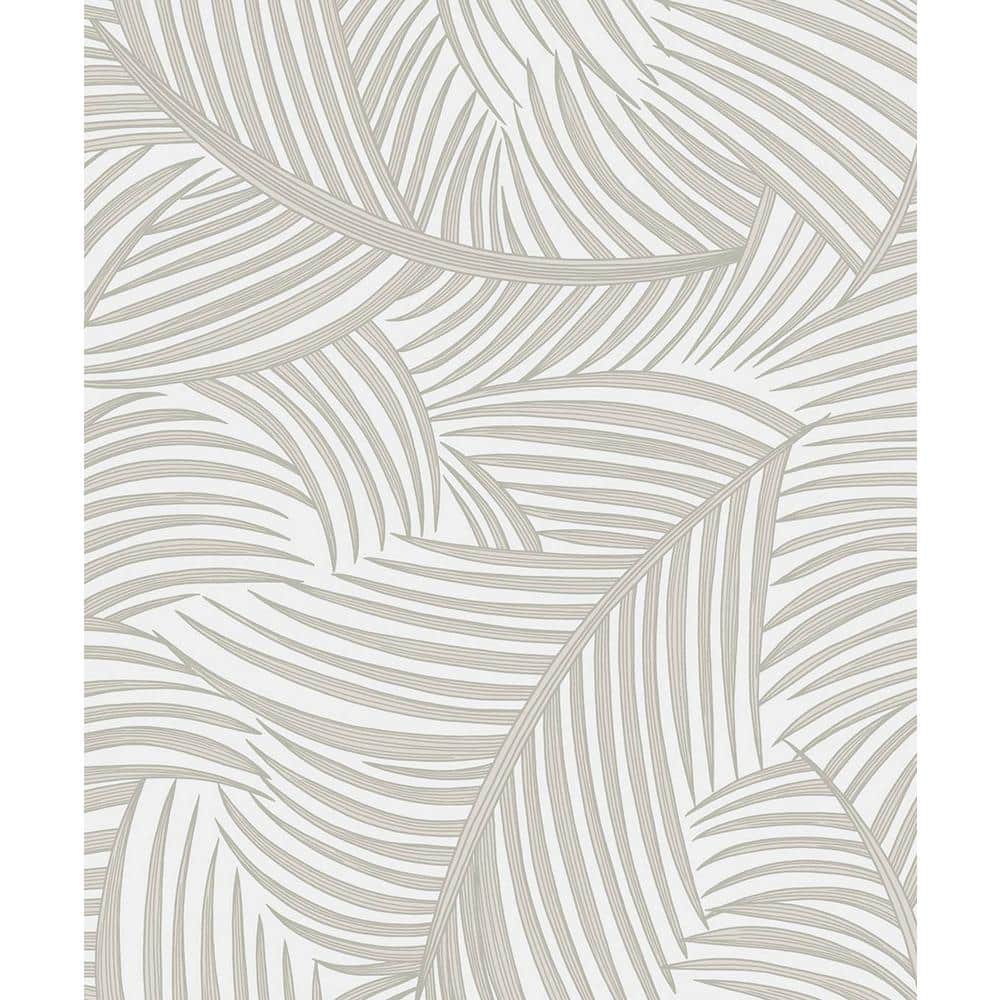 31.35 sq. ft. Sea Salt Tossed Palm Fronds Vinyl Peel and Stick Wallpaper Roll price history on PriceWatchPro