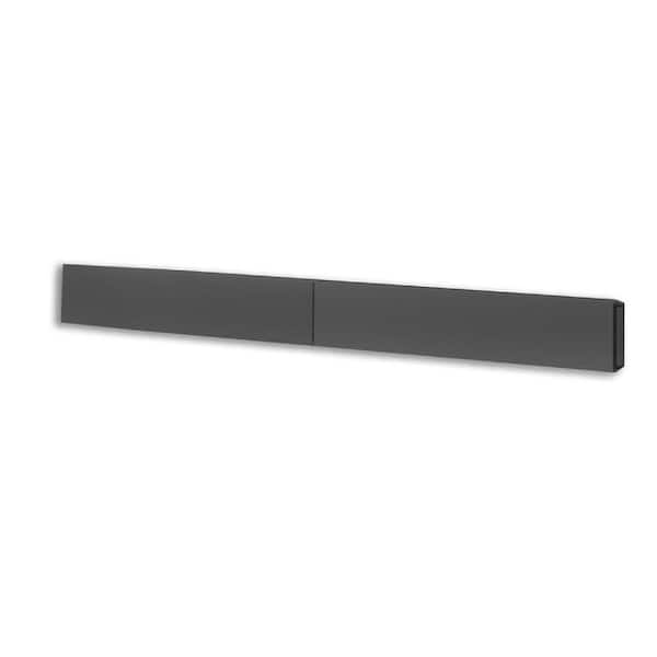 32 in. W x 16 in. D Black Decorative Wall Shelf, Clothes Drying Rack Wall Mounted