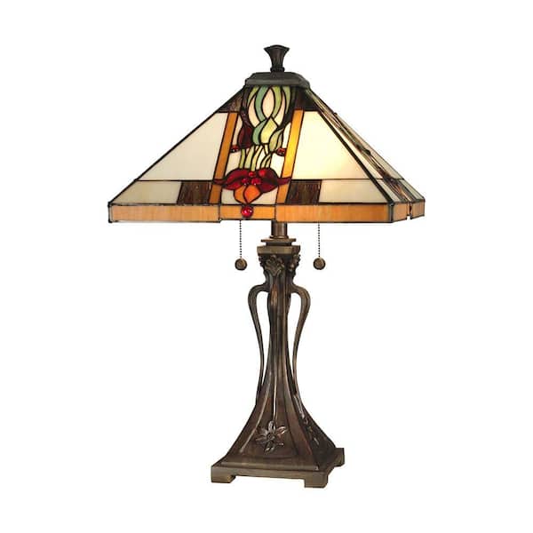 Dale Tiffany 26 in. Natalie Mission Table Lamp