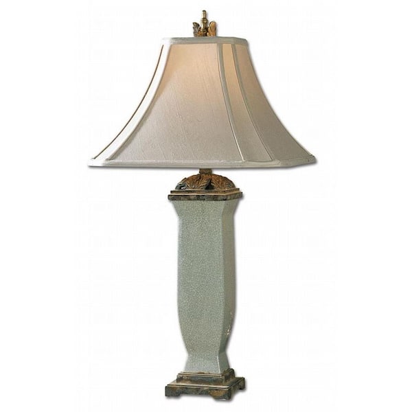 Global Direct 32 in. Light Blue Table Lamp
