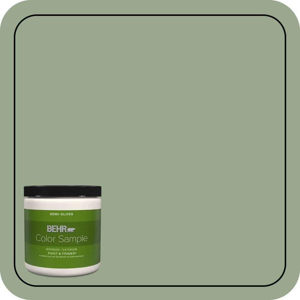 8 oz. #PPU11-05 Pesto Green Semi-Gloss Interior/Exterior Paint & Primer Color Sample price history on PriceWatchPro