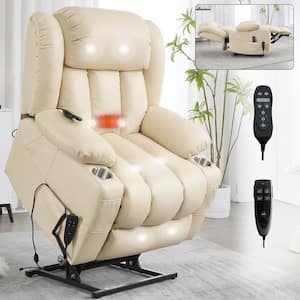 Faux Leather lift electric Recliner in Brown