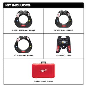 M18 Force Logic 2-1/2 in. - 4 in. Press Ring Kit Set (4 Jaws Included)
