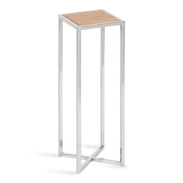 Kate and Laurel Jaspur 7.00 in. D Rustic Brown 21.00 in. H Square Wood End Table