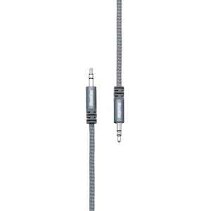 6 ft. Heavy-Duty Audio Cable, Silver