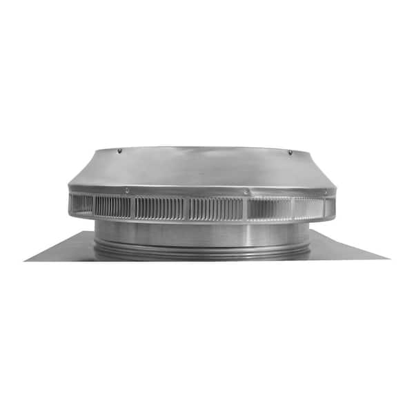 14 in. Dia Aluminum Roof Louver Exhaust Vent in Mill Finish 14 in. Dia Aluminum Roof Louver Exhaust Vent in Mill Finish
