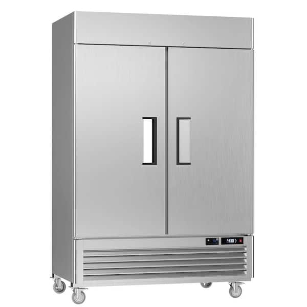 54.4 in. W 49 cu. ft. WiFi-Enabled Frost Free Defrost Commercial Upright Freezer in Stainless Steel with LED Lighting
