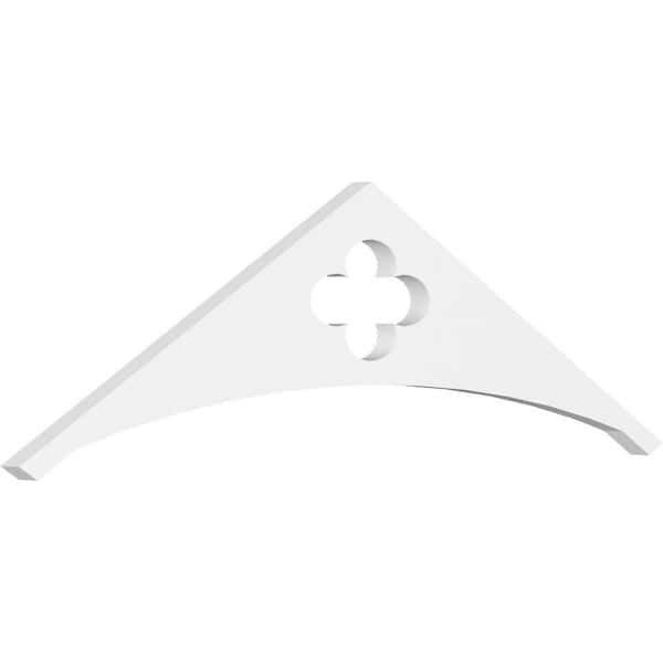 Ekena Millwork 1 in. x 36 in. x 10-1/2 in. (7/12) Pitch Turner Gable Pediment Architectural Grade PVC Moulding