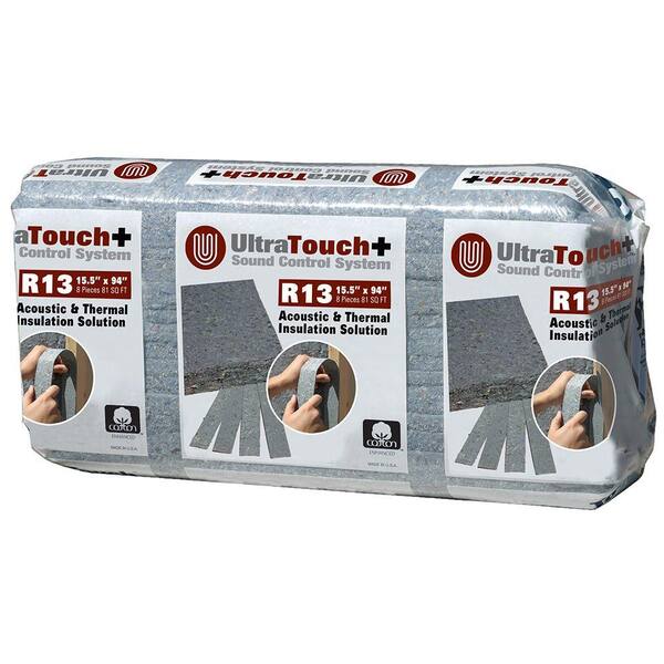 UltraTouch 15.5 in. x 94 in. R13 Sound Control System Insulation (12-Bags)