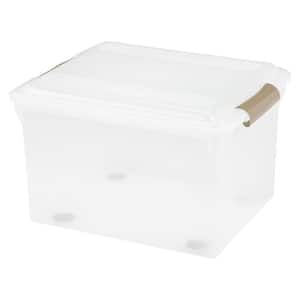 34-Qt. Store and Slide File Storage Box in Clear