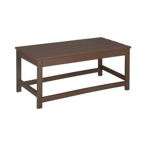 SKY Dark Brown Poly Outdoor Adirondack Coffee Table