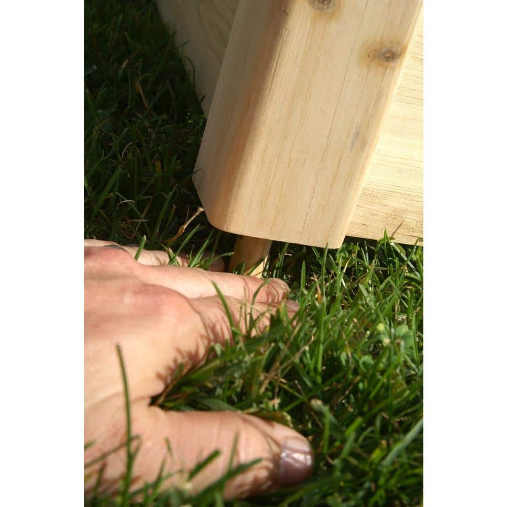 4 ft x 4 ft Natural Fir Wood Raised Garden Bed