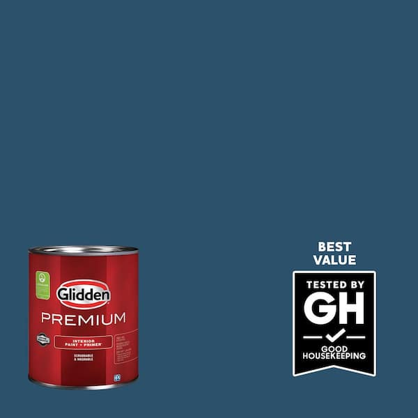 Glidden Premium 1 qt. Shimmering Sea PPG1152-7 Semi-Gloss Interior Latex Paint