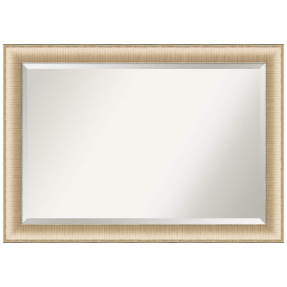 Elegant Brushed Honey 40.75 in. H x 28.75 in. W Framed Wall Mirror price history on PriceWatchPro