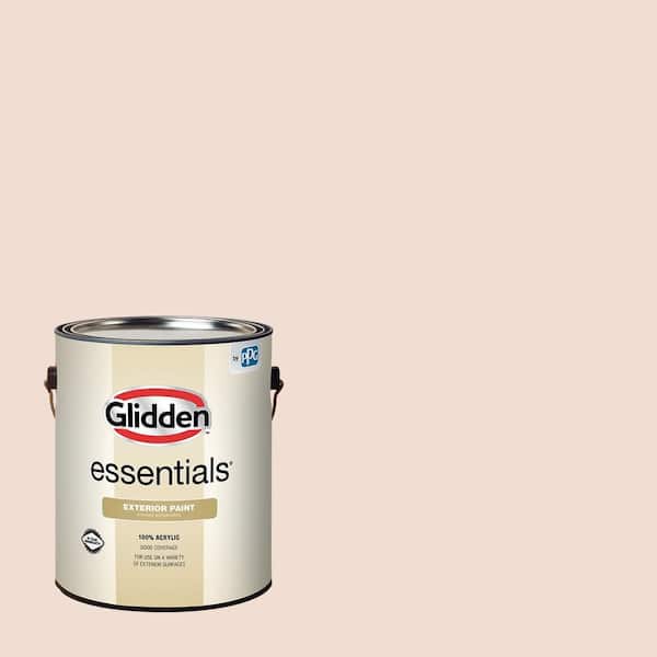 Glidden Essentials 1 gal. PPG1063-2 Spice Cookie Flat Exterior Paint