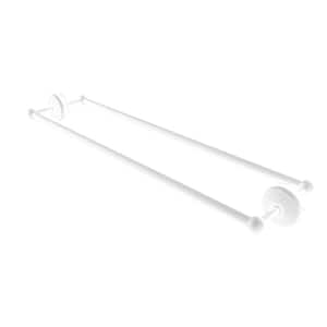 Monte Carlo 30 in. Back to Back Shower Door Handle Towel Bar in Matte White